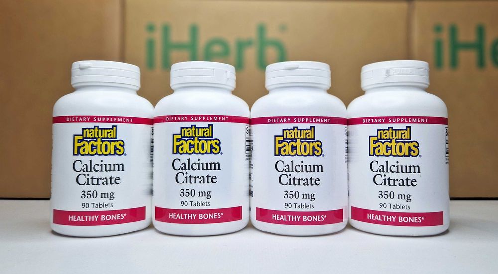 Кальцій цитрат Natural Factors Calcium Citrate, 350 мг, 90 таблеток