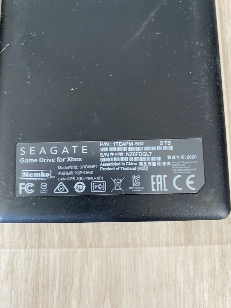 Жорсткий диск XBOX Seagate game drive 2tb