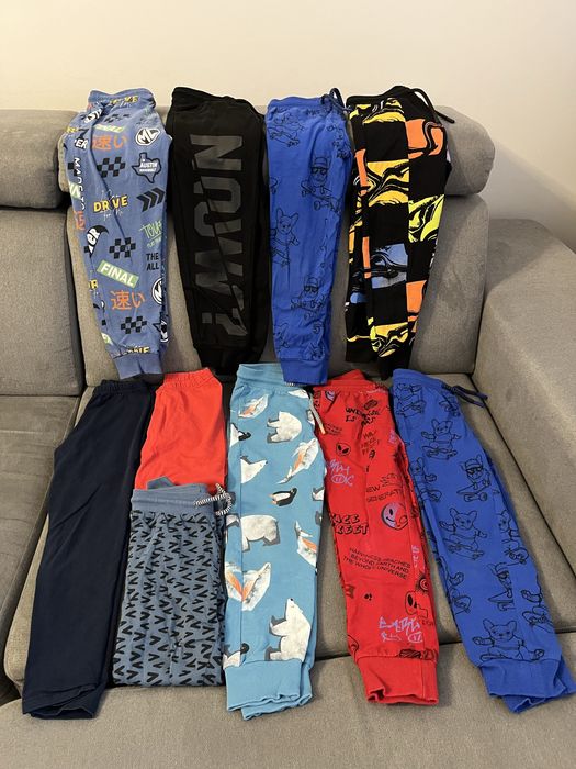 Zestaw 10 x spodnie slim 110 chlopiec Coccodrillo leginsy