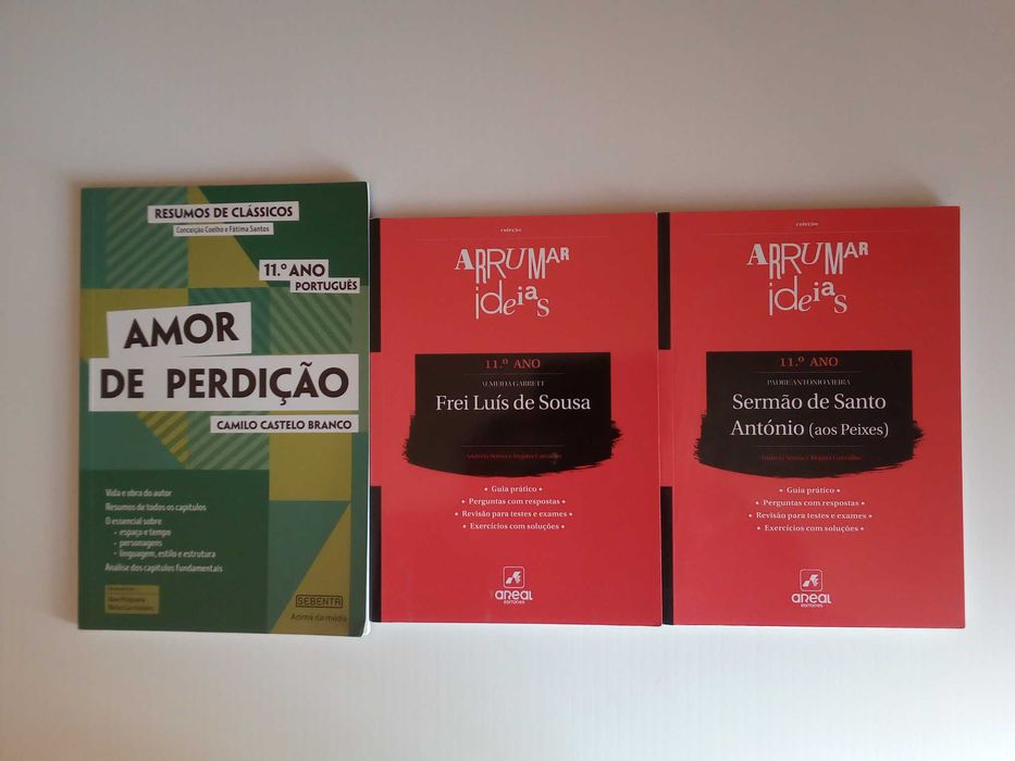 Livros de apoio escolar, português, 11º ano