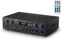 Donner EC6508 Bluetooth 5.0 wzmacniacz 4 kanały moc 440 USB, SD, FM