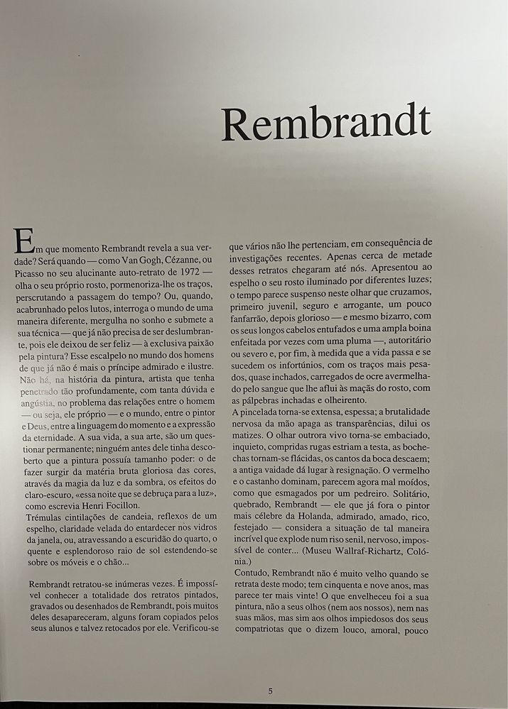 Rembrandt - Grandes Mestres da Arte Europeia - de Pierre Cabanne