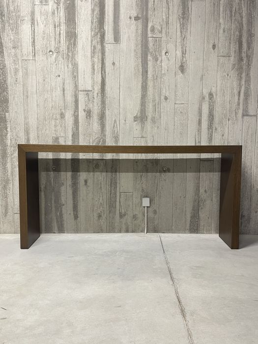 Móvel de entrada madeira formato U