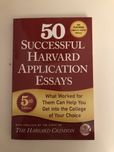 50 successful harvard application essays