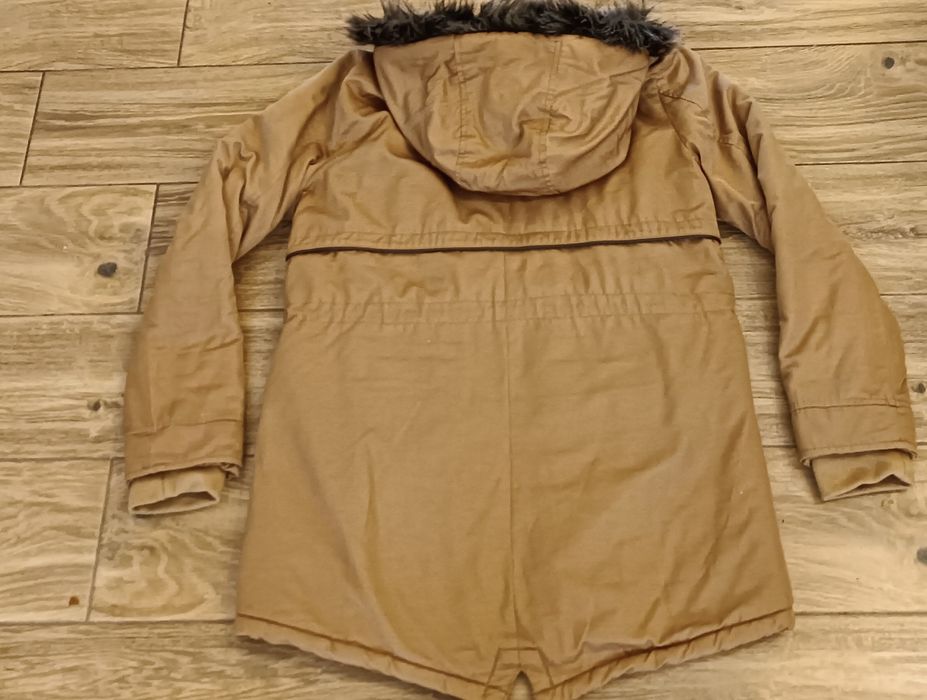 Kurtka zimowa parka camel bez Primark 38 40 mis