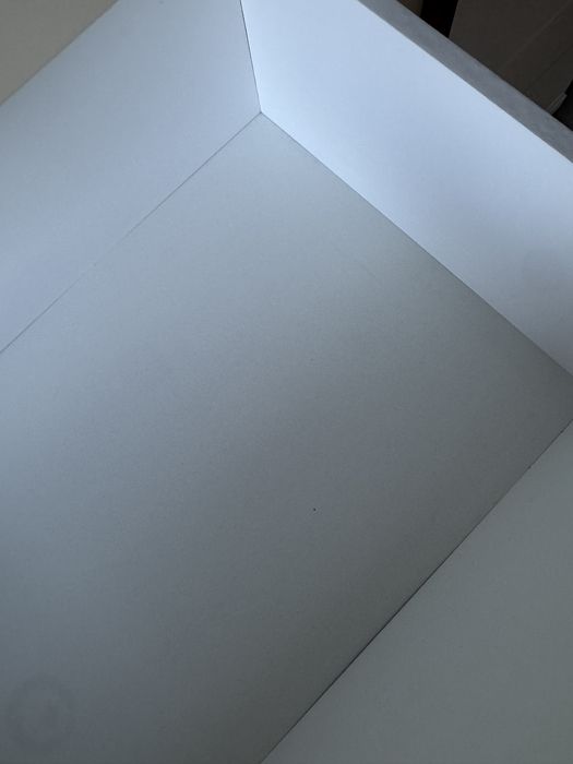 Agata meble duża komoda biały kremowy połysk szuflady i szafki 180/ 43