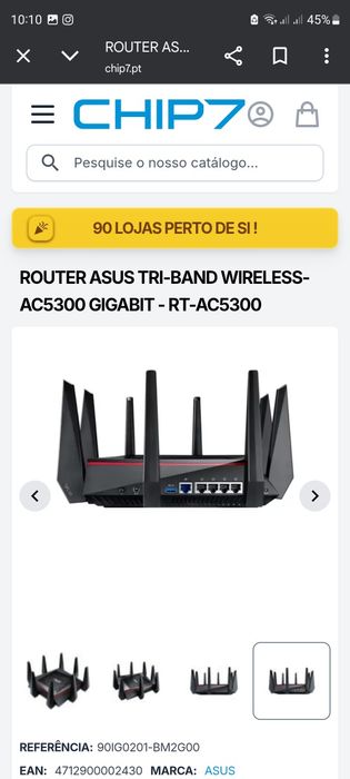 Router Asus ac5300 triband gigabit