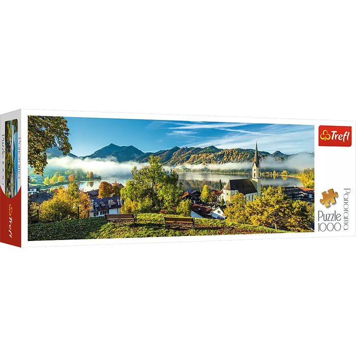 Puzzle 1000 elementów. Panorama. Nad jeziorem Schliersee. Trefl