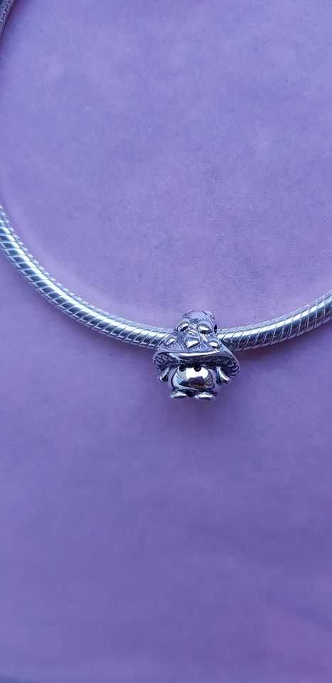 charms zawieszka srebro 925 uroczy grzybek