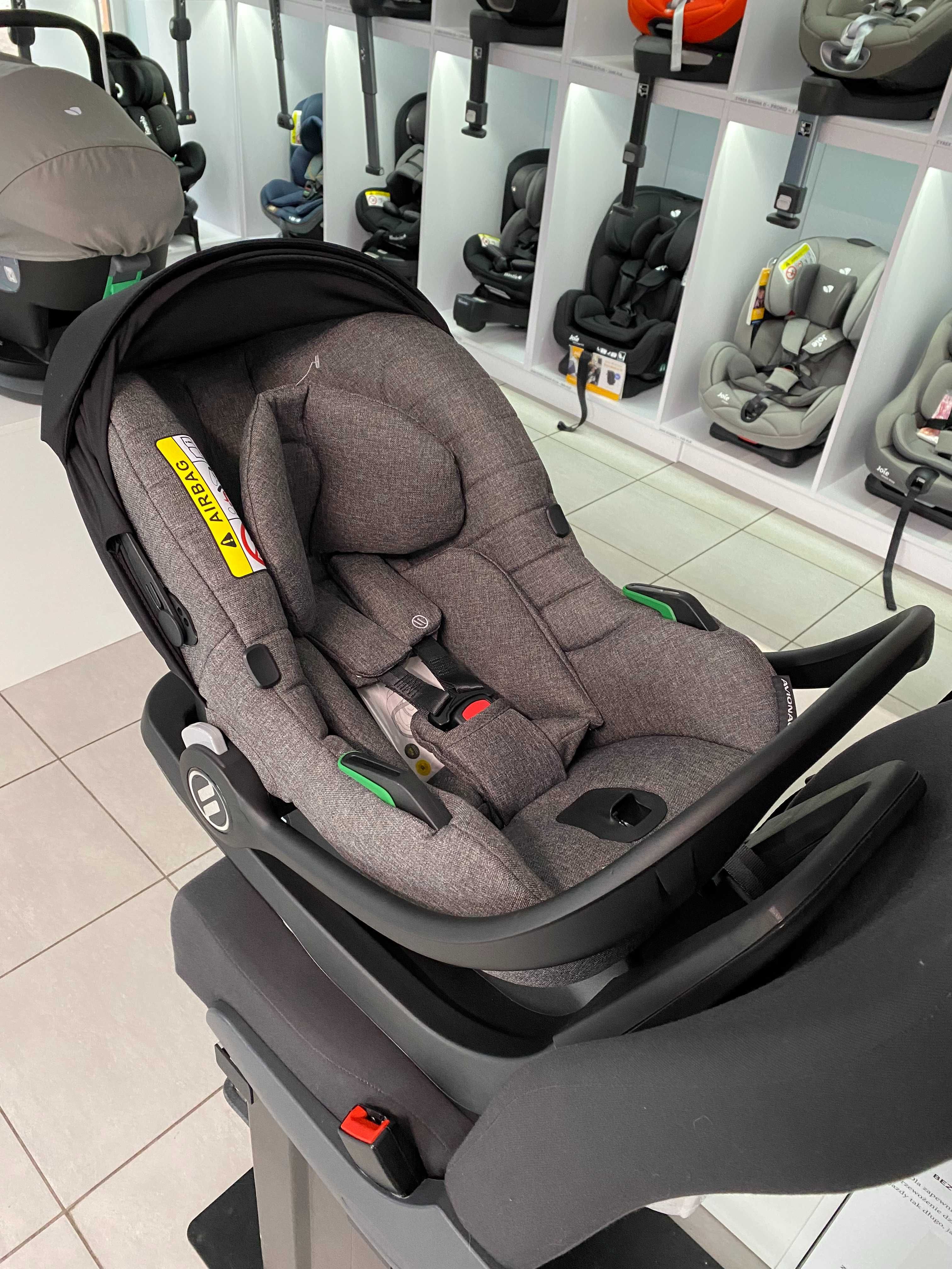 Avionaut Cosmo + Baza IQ Base 2.0C na ISOFIX dla niemowląt 13kg/87cm