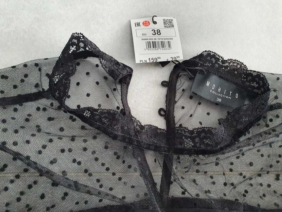 Koronkowa siateczkowa Sukienka Mohito rozm 38