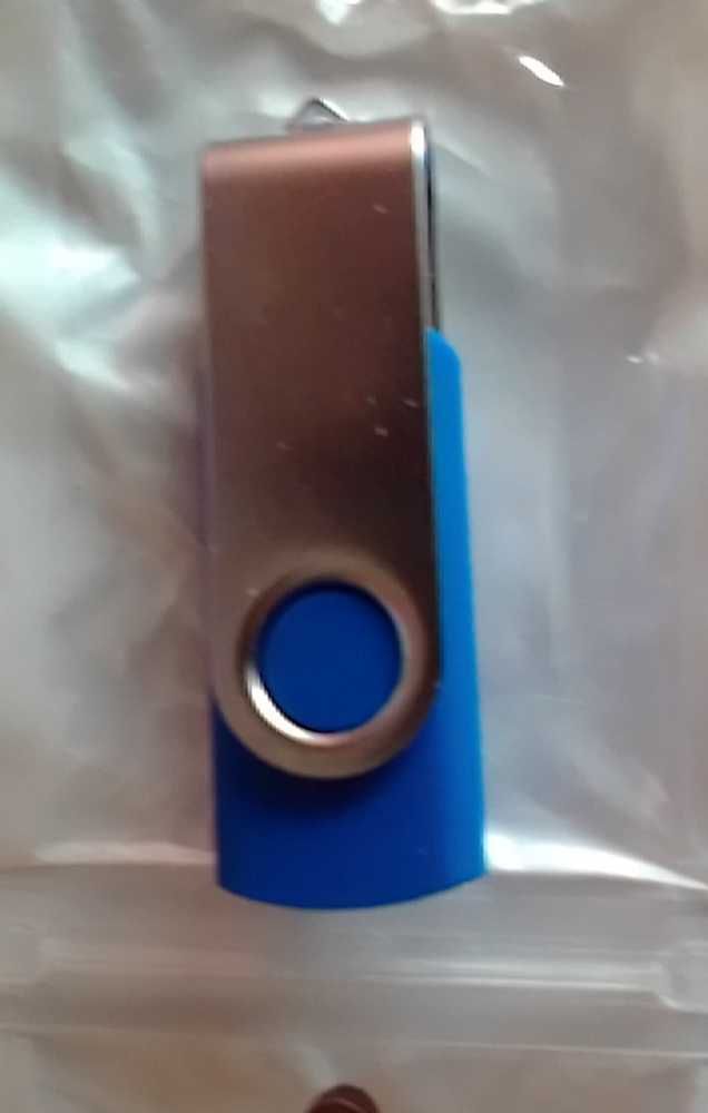 Флэшка-брелок  64 Гб USB 2.0, синяя,тест H2testw, флеш