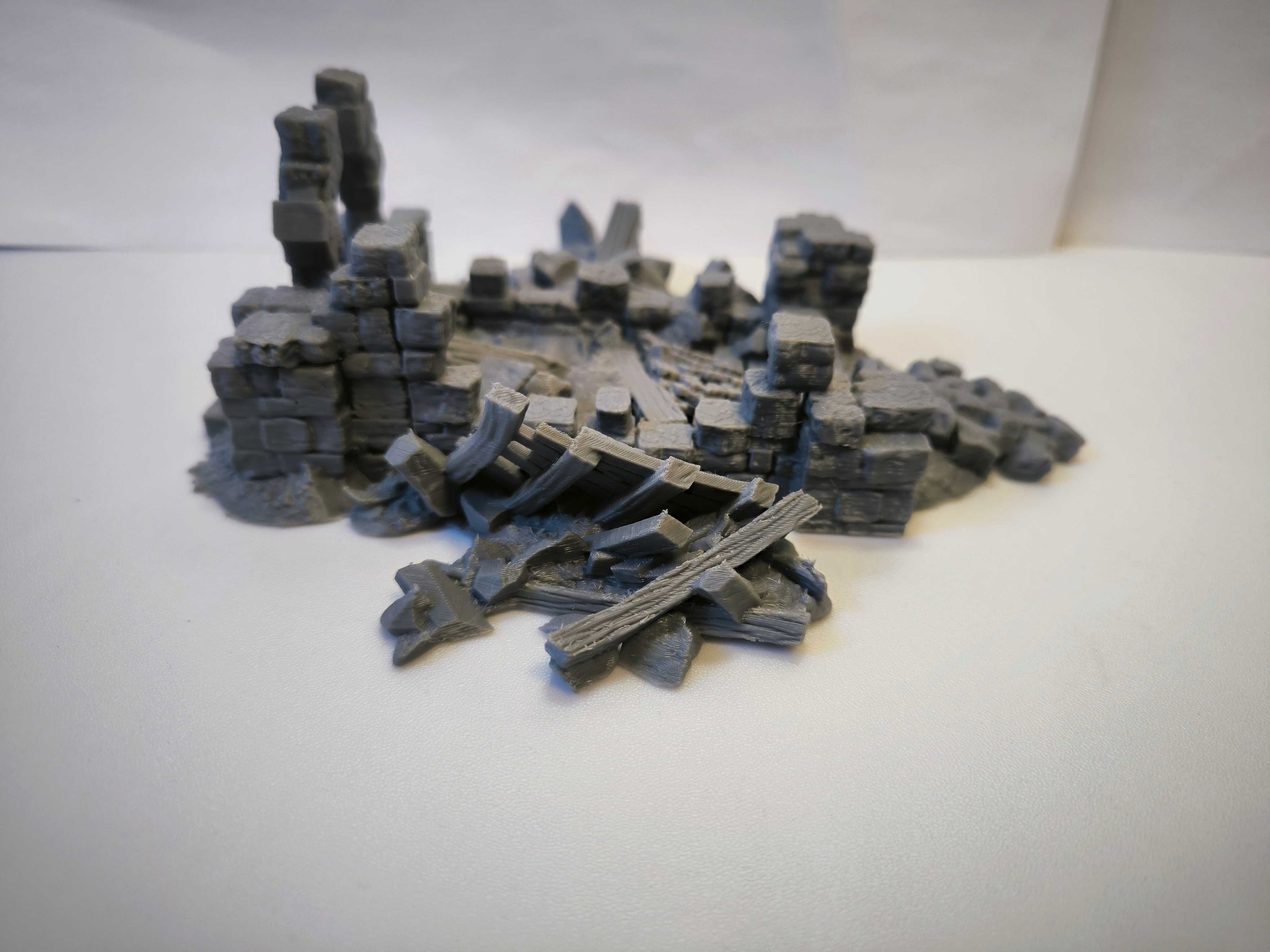 Ruina kaplicy Makieta Diorama RPG D&D