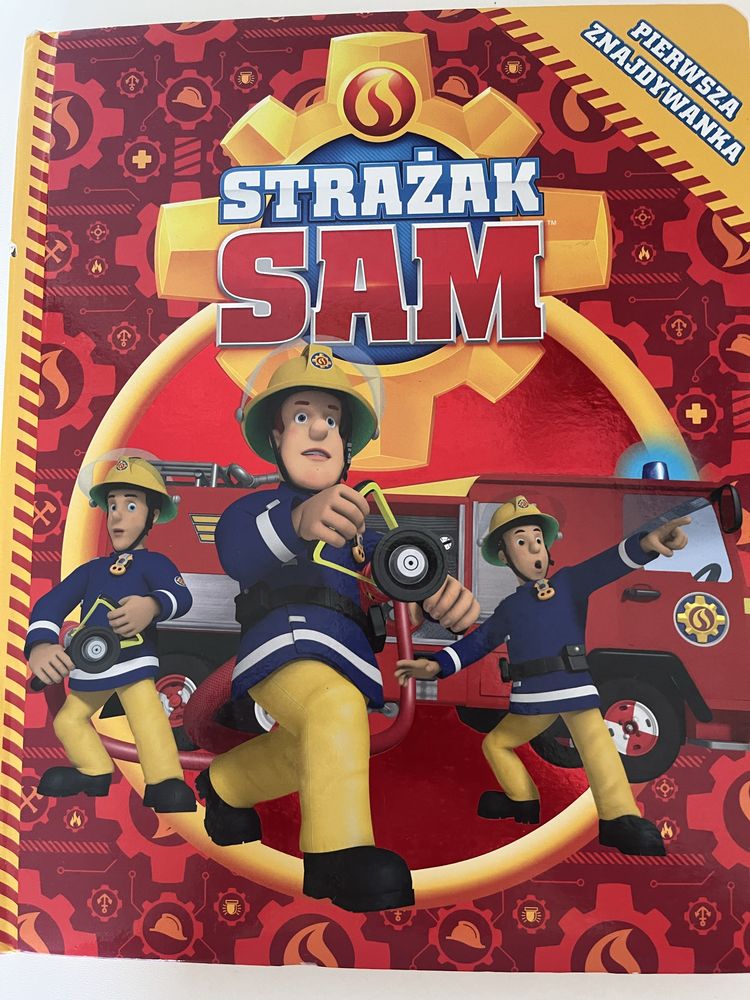 Strazak Sam pierwsza zgadywanka twarde kartki stan bdb