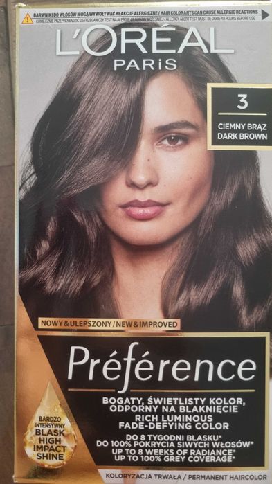 Loreal preference 3 ciemny brąz farba do włosów