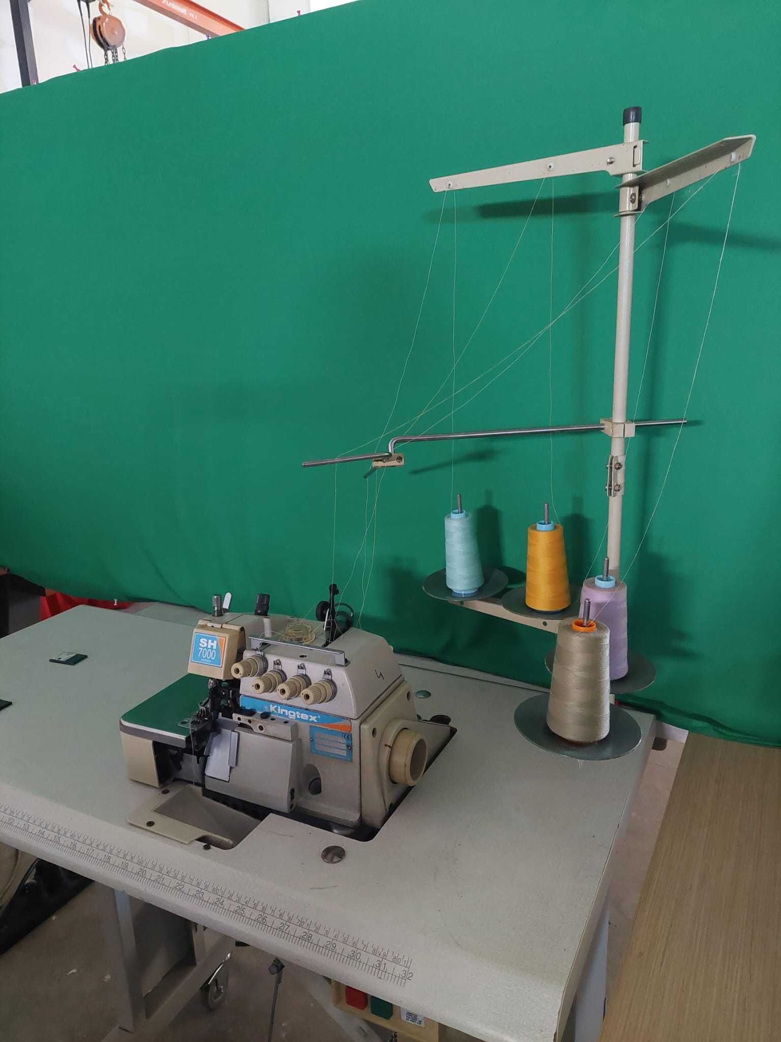 Maquina de costura industrial - cose e corte - Kingtex