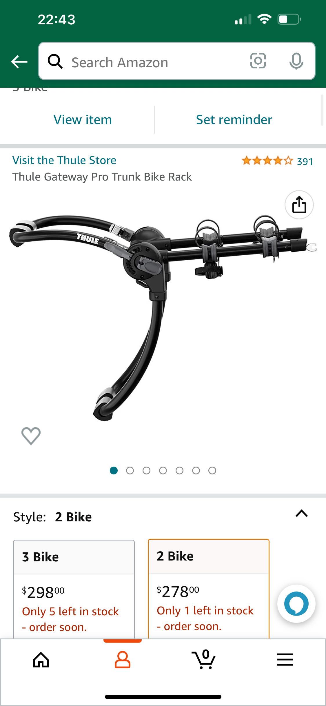 Thule Gateway Pro Trunk Bike Rack велокріплення на 2 велосипеди