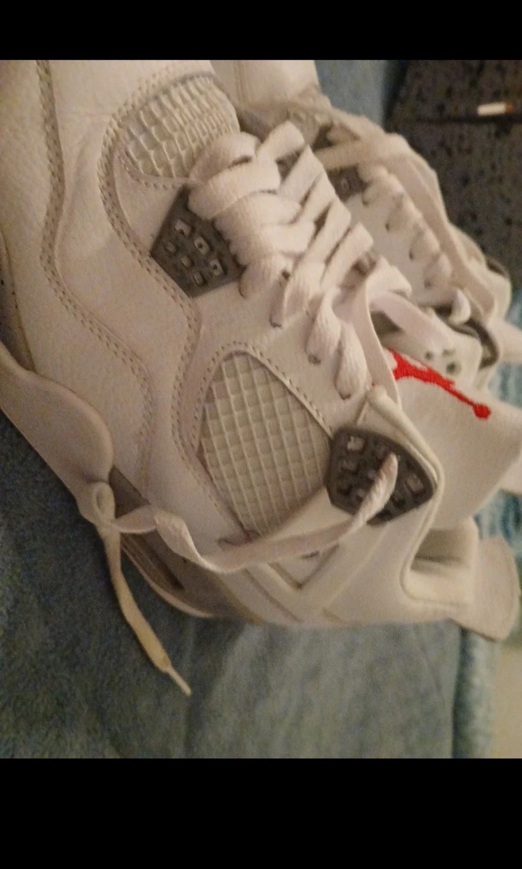 Jordan 4 branco & cinza