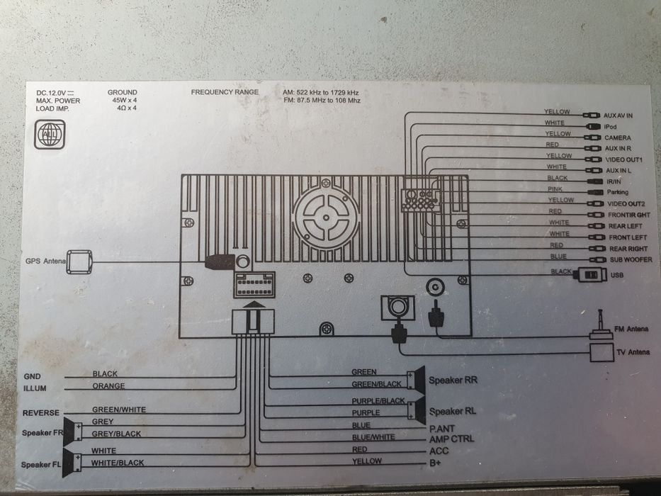 Автомагнитола 2 din под ремонт