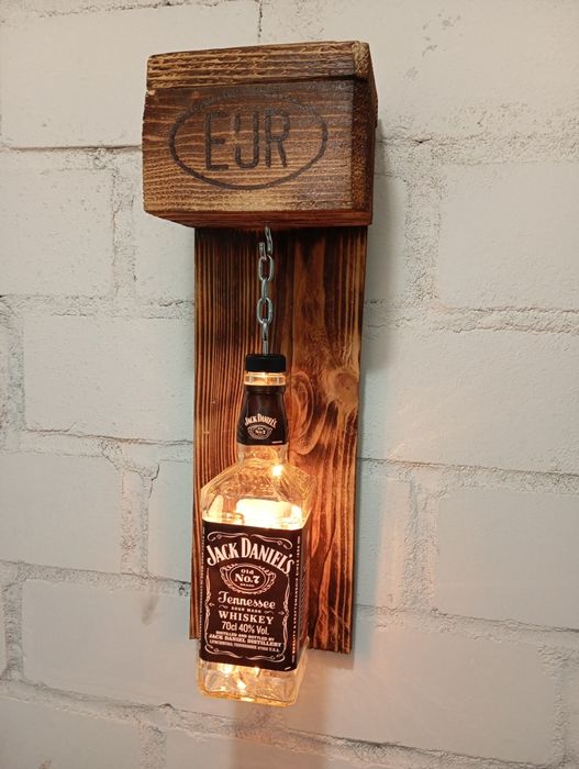 Lampa Jack Daniels prezent ozdoba whisky urodziny żywica popart loft
