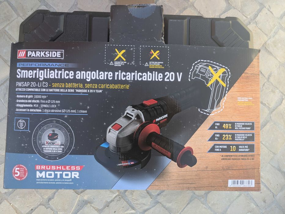 Parkside rebarbadora nova sem bateria