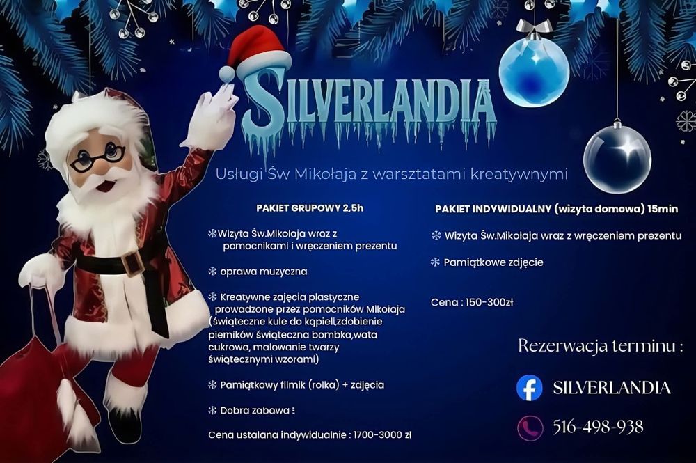 Mikołaj do wynajęcia z animacjami – Silverlandia