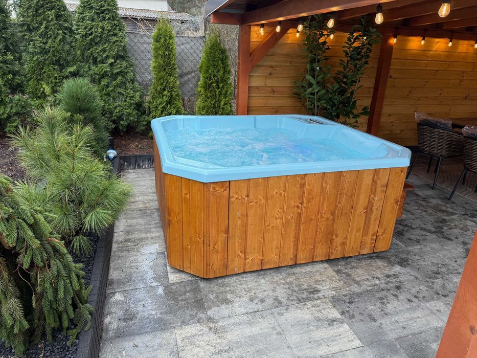 Jacuzzi 5osób balia basen bania goraca beczka całoroczne ogrodowe