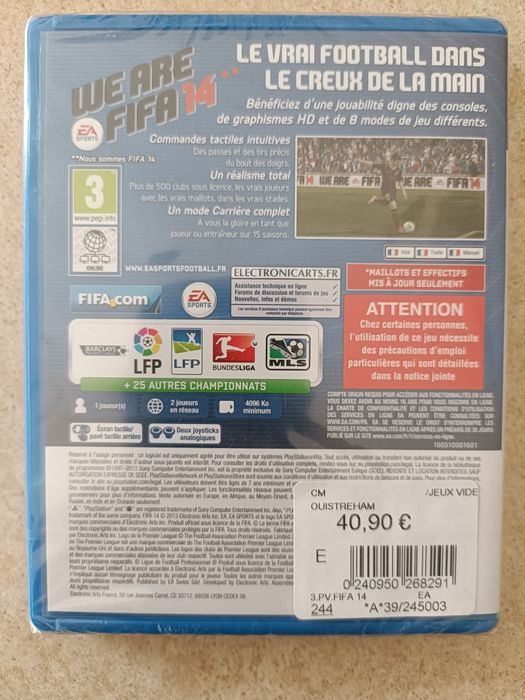 FIFA 14 na PS Vita wersja francuska