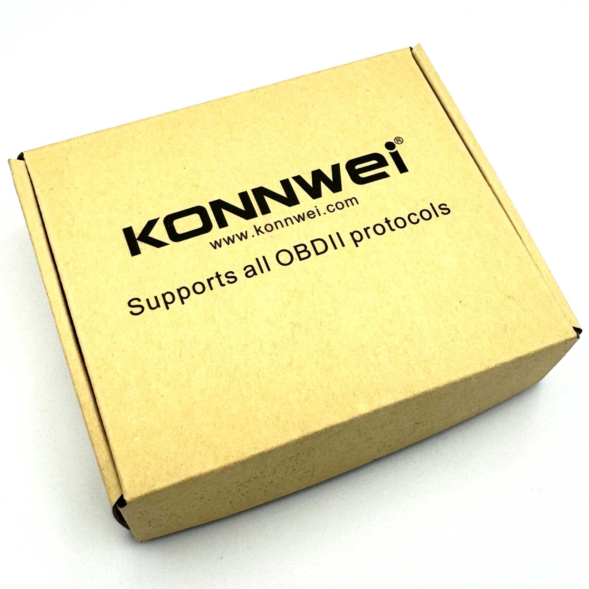 Interfejs Konnwei KW906 Pomarańczowy ELM327 Bluetooth 5.0 ANDROID iOS