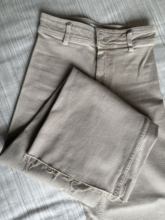 Calças culotte bege Zara