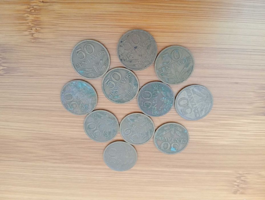 Conjunto de moedas de 50 centavos. Diversas datas (180 moedas)