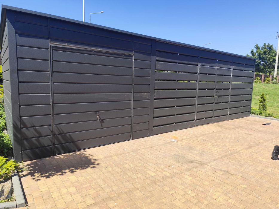 GRAFIT - RAL -  Garaż Blaszany |Altana Narzędziowa |WIATA – Maj-Blach