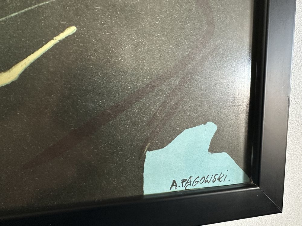 MIŚ (B1 97X67CM) - FIlmowy Plakat PRL - PĄGOWSKI - W ramie - Unikat