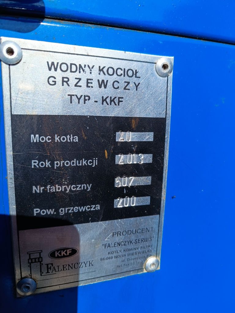 Piec , podajnik Faleńczyk brykiet