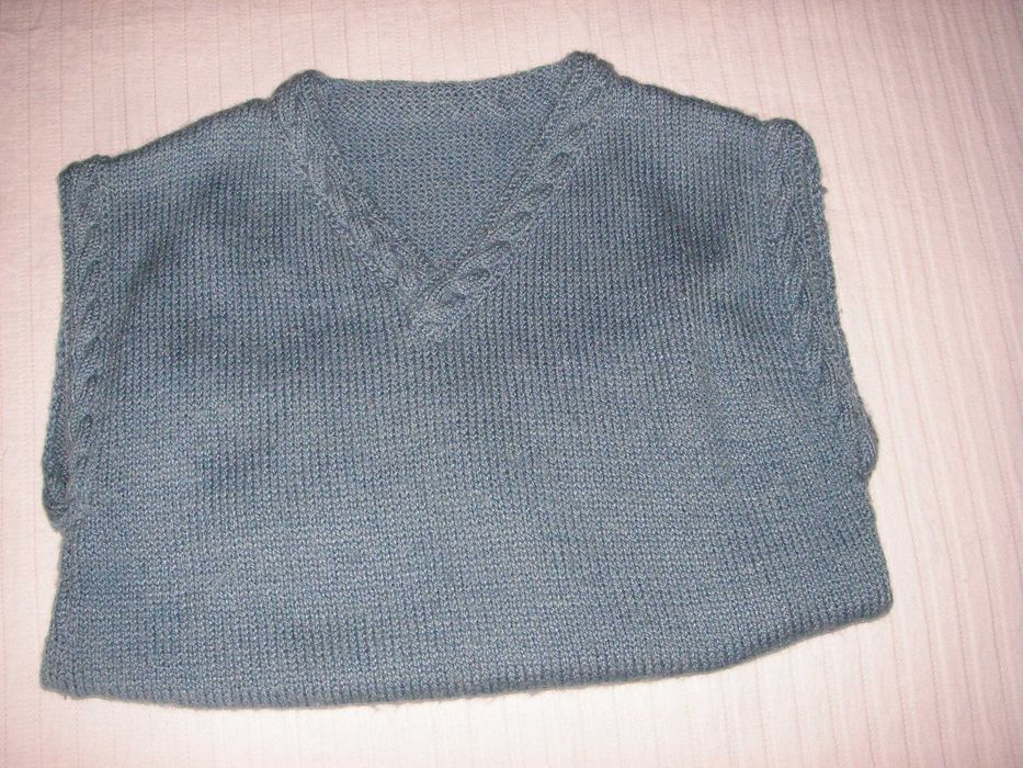 Pullover Lã Sem Mangas