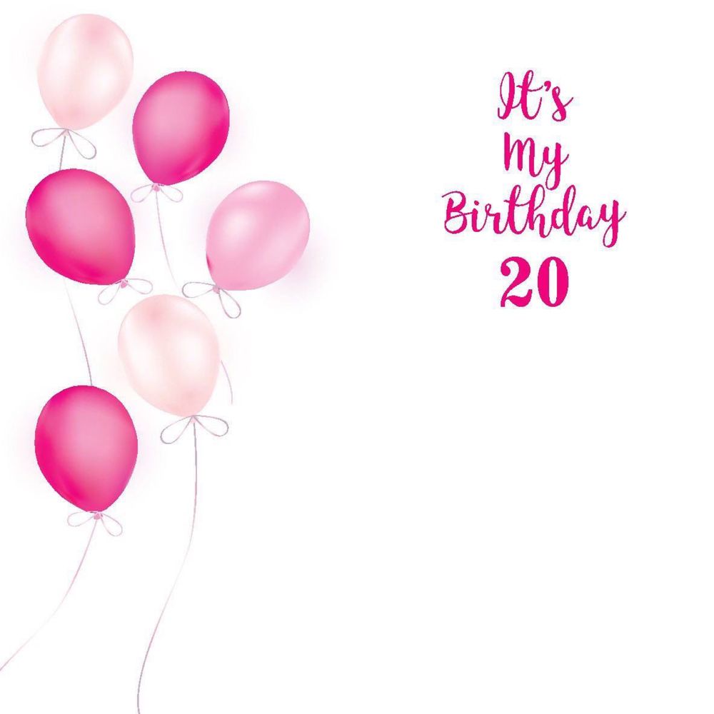 Банер 2*2 з люверсами it’s my birthday 20