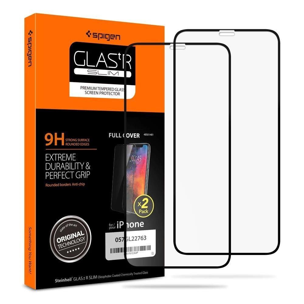 Szkło Hartowane 2-pack Spigen do Iphone 11 Pro czarne