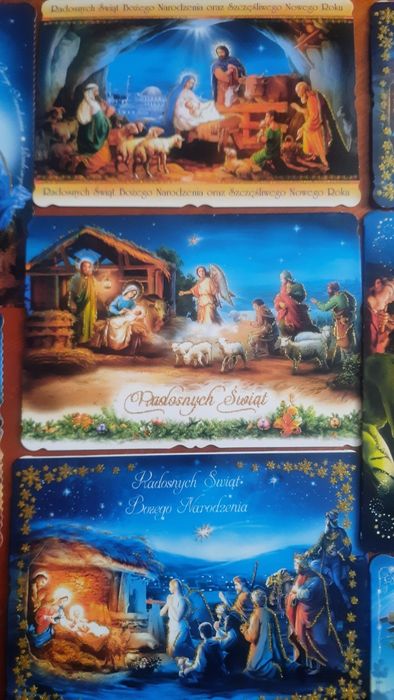 Kartki świąteczne Boże narodzenie cena podana za całość.