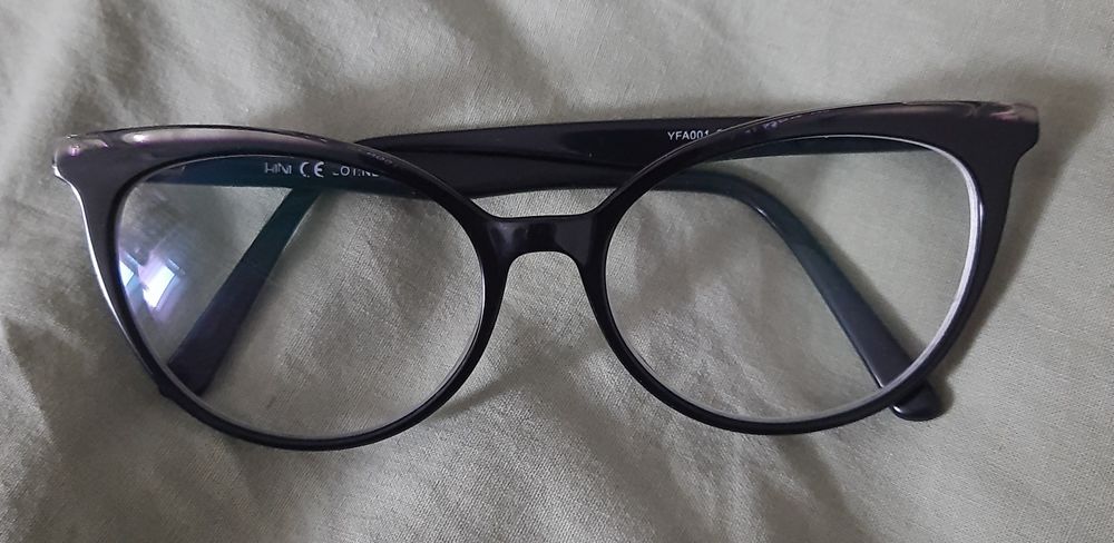 Okulary korekcyjne oprawki damskie kocie oczy czarne