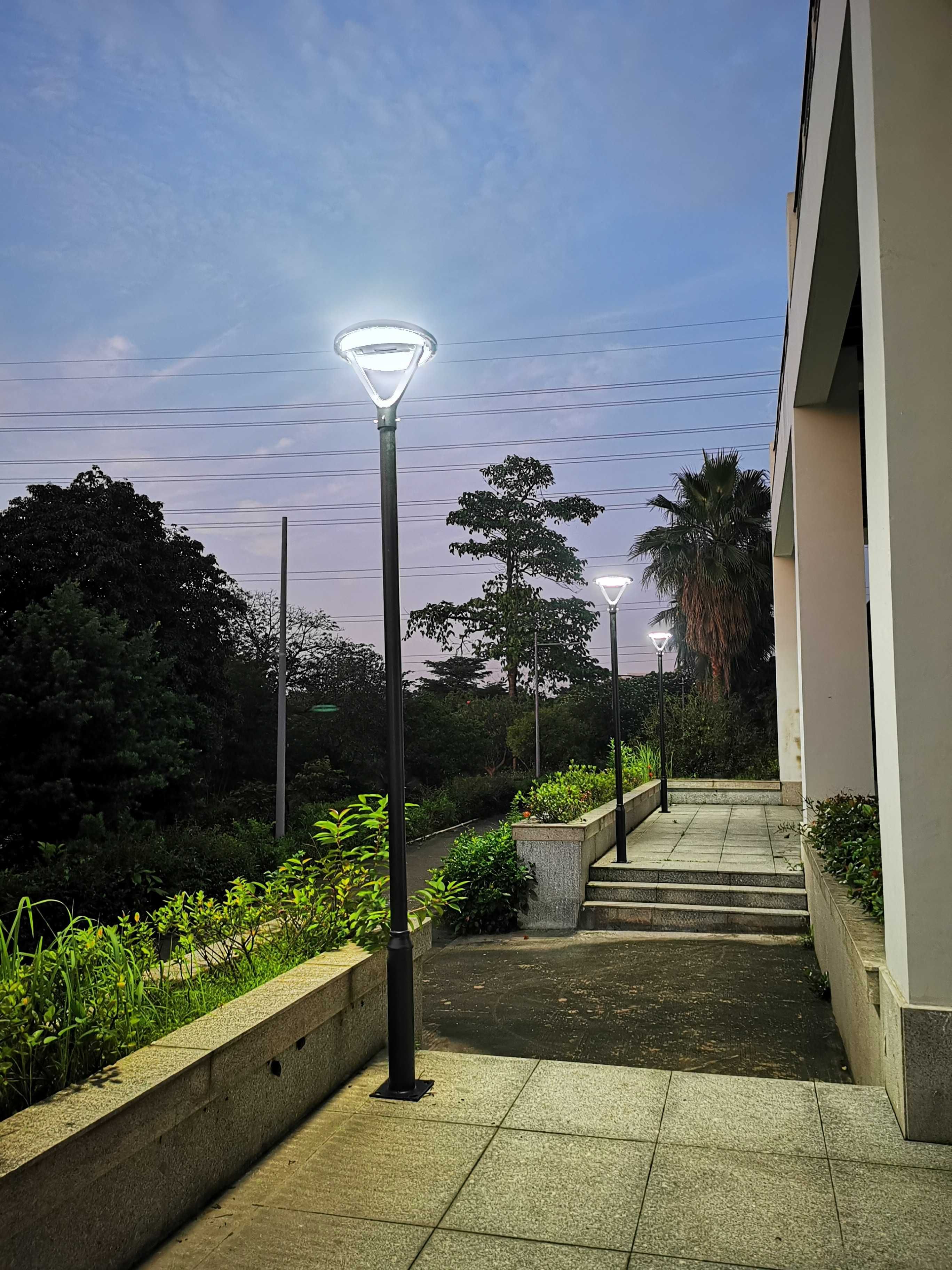 Lampa solarna parkowa LED P-06 (LED 12W 1500LM panel 20W LiFePO4 20Ah)
