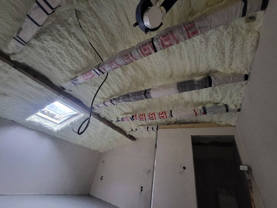 Ocieplenia poddasza pianą PUR, Zator, Wadowice, Oświęcim