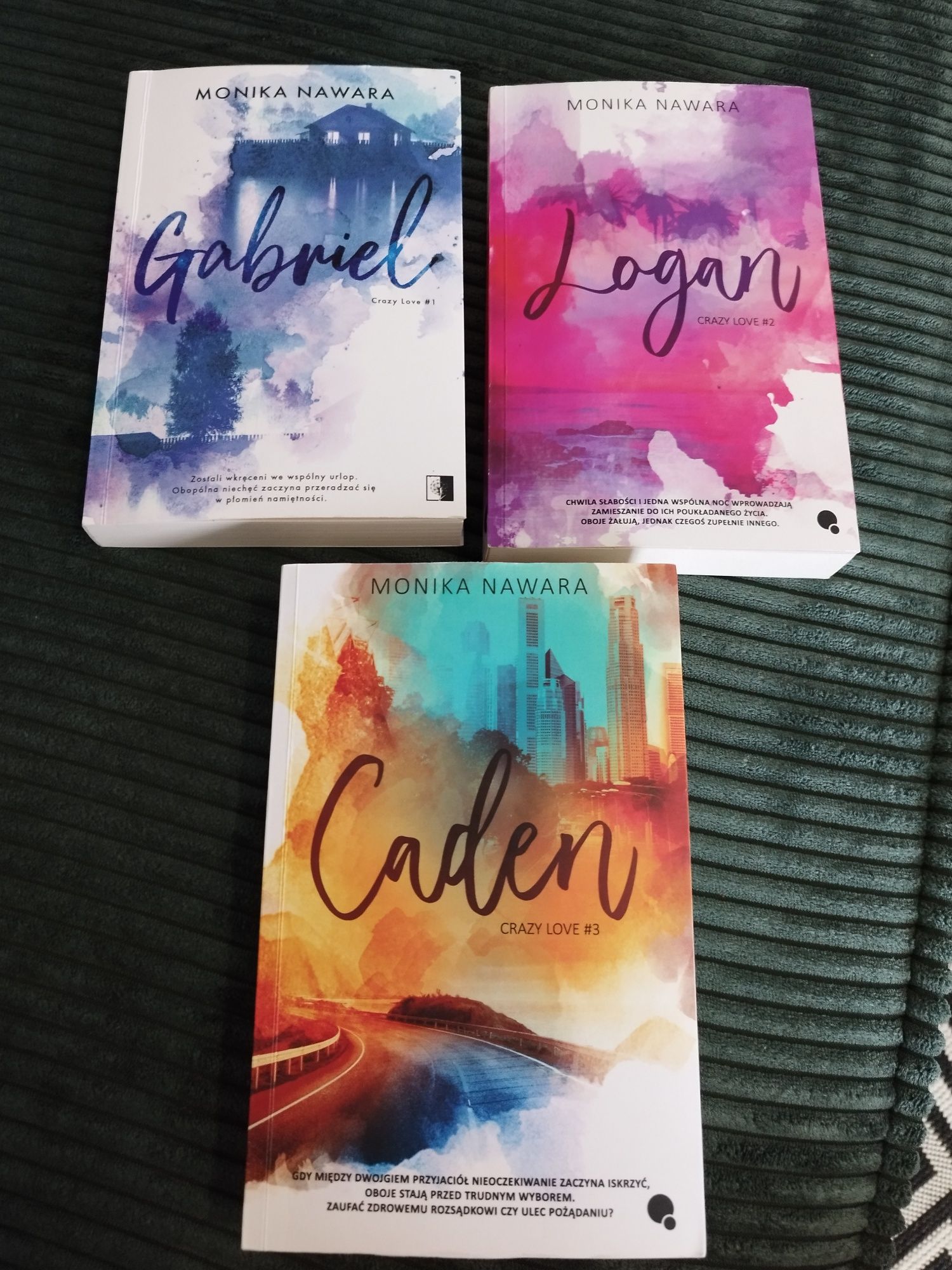 Komplet. Zestaw książek Trylogia Gabriel, Logan, Caden