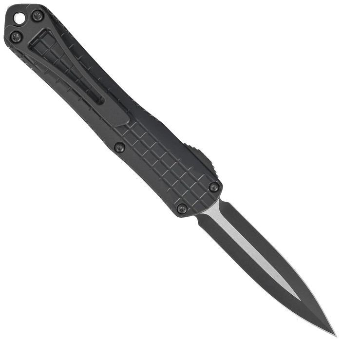 Nóż automatyczny OTF Heretic Manticore S D/E Black Frag Aluminium, Bla
