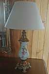 Lampa stołowa z porcelany
