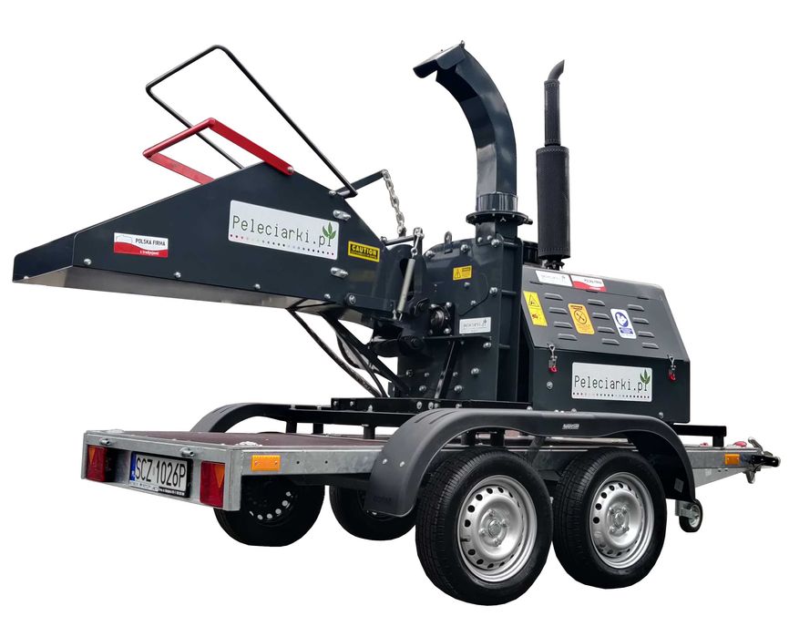 Rębak silnik Diesel 50KM do kłód bali desek zrzyn gałęzi korzeni liści