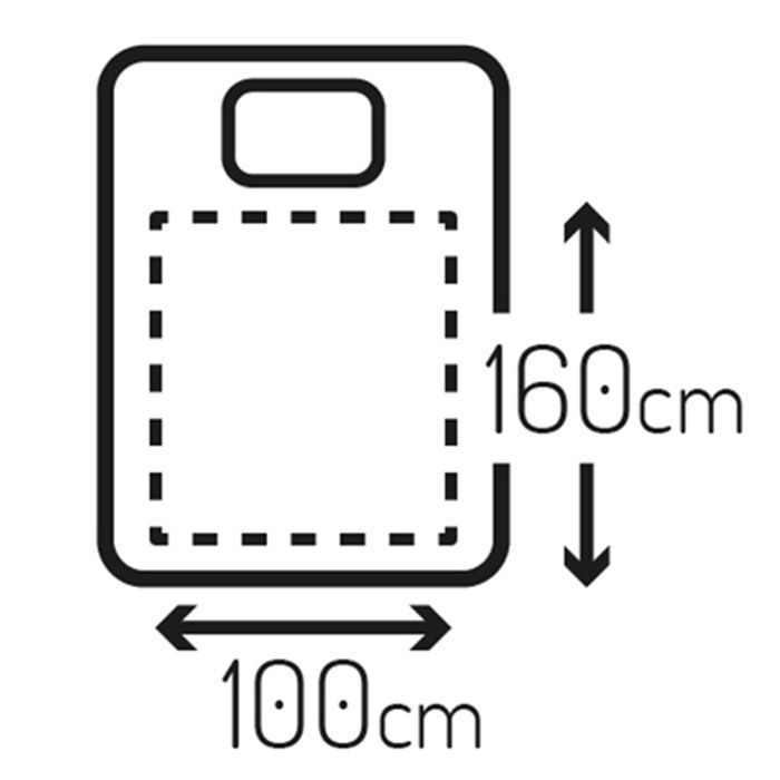 Pojedynczy elektryczny koc podkładany z czasomierzem 160x100 mata