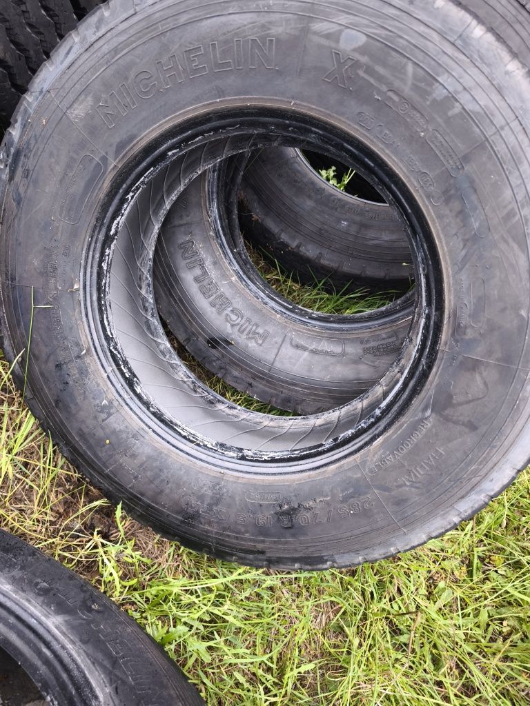 Opony Michelin 285/70 R19.5 jak Nowe wzmocnione zachodnie stan idealny