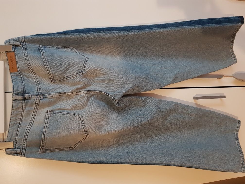 Review jeans spodnie z szerokimi nogawkami rozm. 29