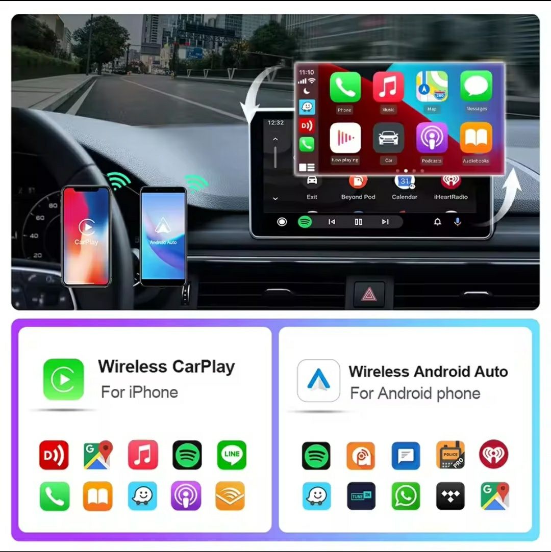 Бездротовий адаптер CarPlay & Android Auto – 2в1 Smart Box