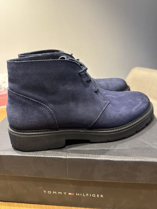 Tommy Hilfiger Оригінал. Круті сині черевики із замші